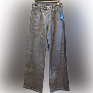 Wild Fable Shimmering Silver Wide Leg Jeans